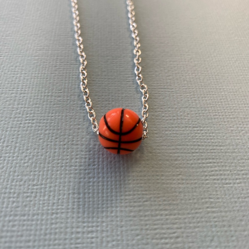 Girls Basketball Necklace